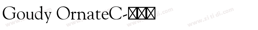 Goudy OrnateC字体转换